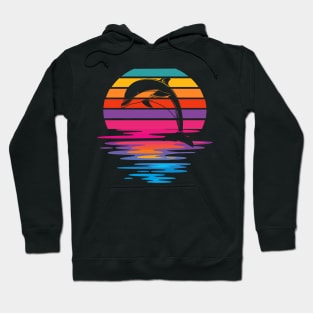 Rainbow Colorful Dolphin Hoodie